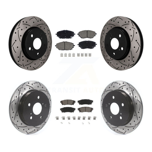 Coated Disc Rotors and Ceramic Brake Pads Kit-KDC-101764