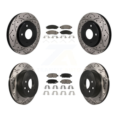 Coated Disc Rotors and Ceramic Brake Pads Kit-KDC-101766