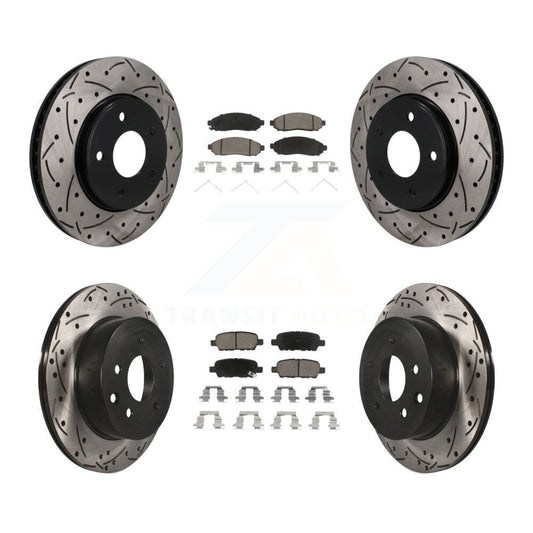 Coated Disc Rotors and Ceramic Brake Pads Kit-KDC-101766