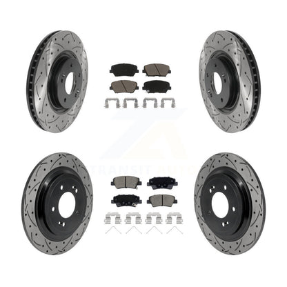 Coated Disc Rotors and Ceramic Brake Pads Kit-KDC-101769