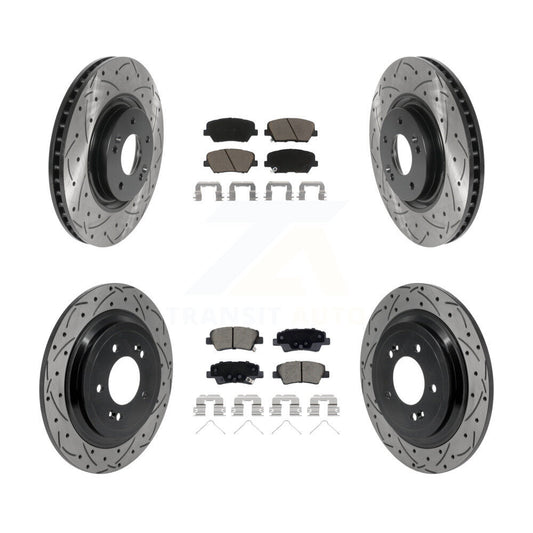 Coated Disc Rotors and Ceramic Brake Pads Kit-KDC-101769