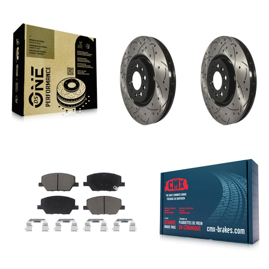 Coated Disc Rotors and Ceramic Brake Pads Kit-KDC-101773