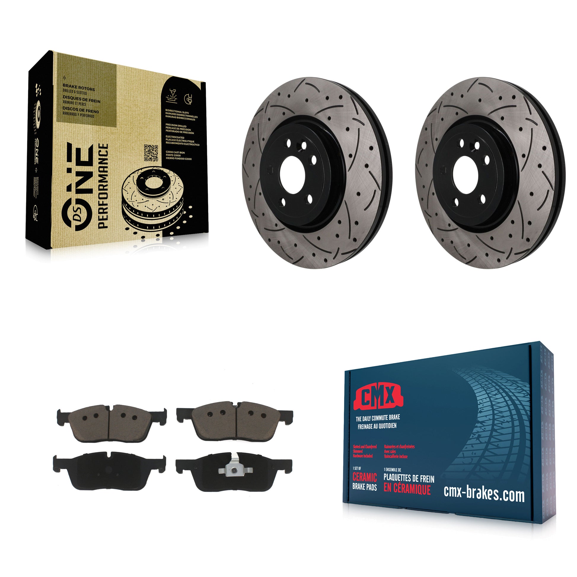 Disc Rotors and Ceramic Brake Pads Kit-KDC-101777
