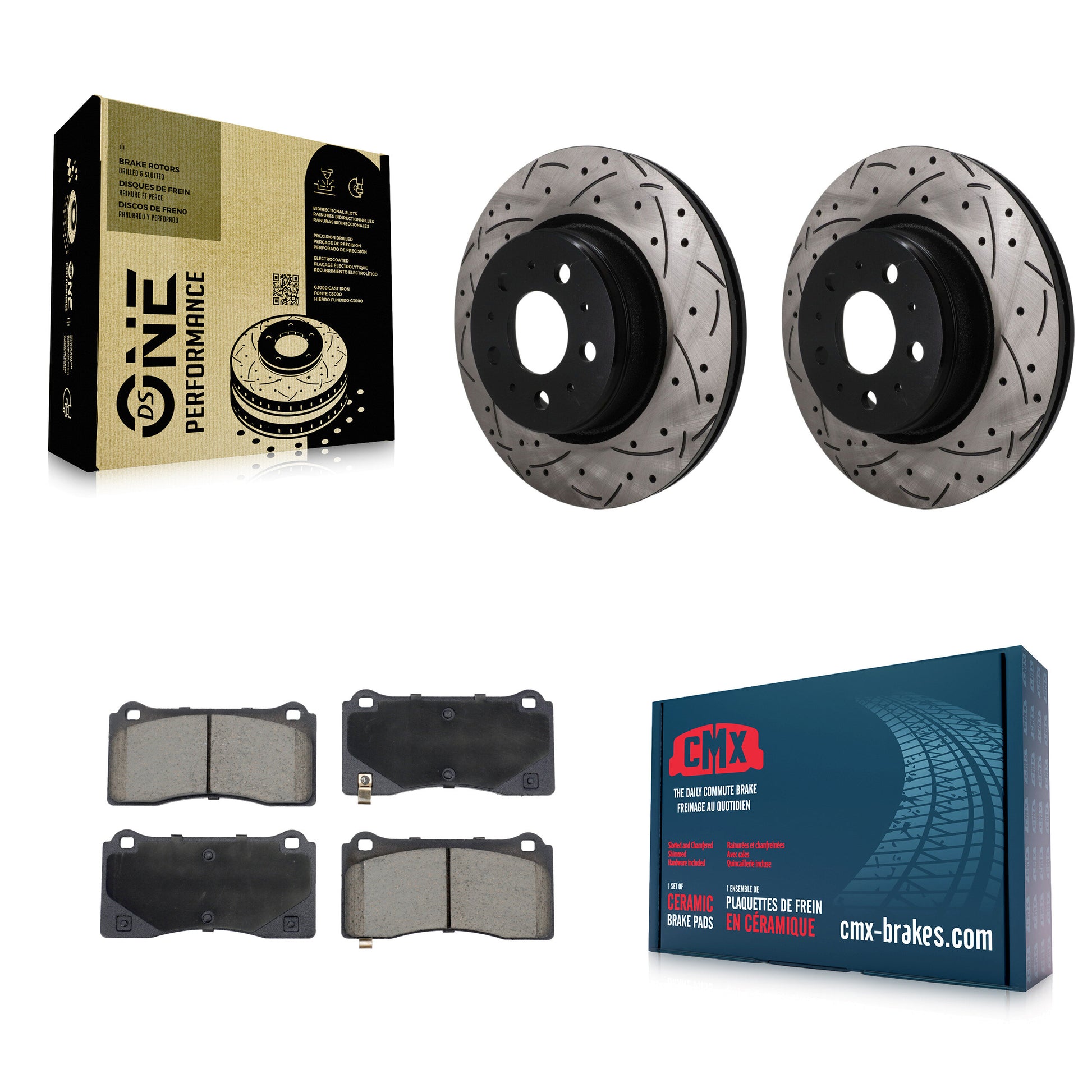 Disc Rotors and Ceramic Brake Pads Kit-KDC-101781