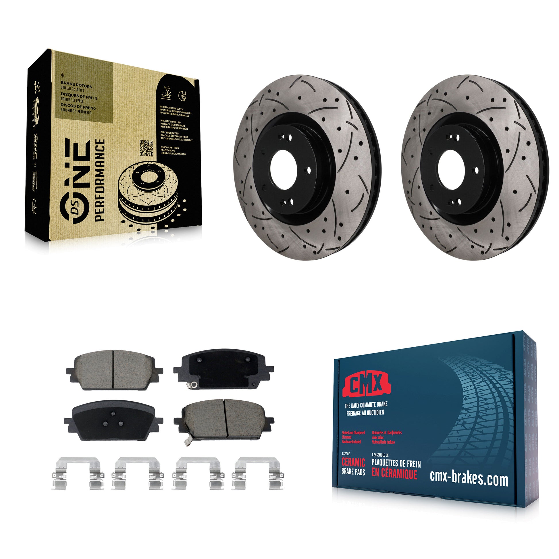 Disc Rotors and Ceramic Brake Pads Kit-KDC-101786