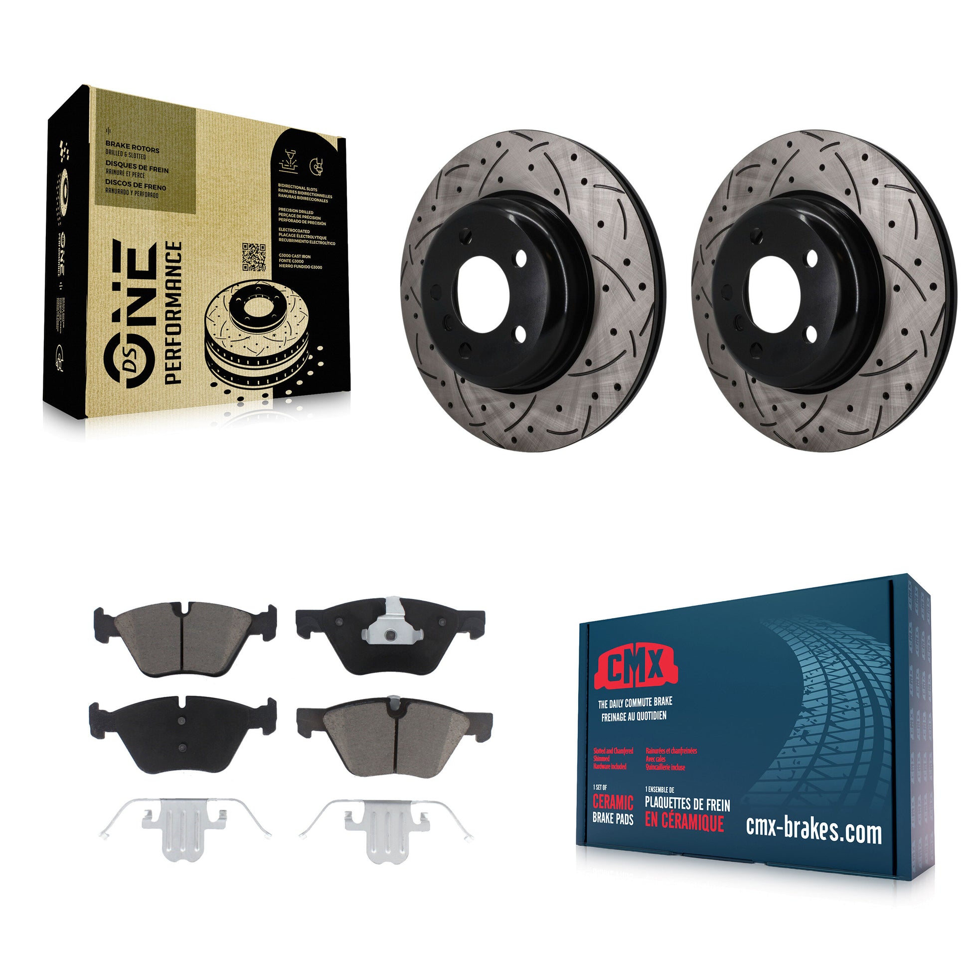 Disc Rotors and Ceramic Brake Pads Kit-KDC-101787