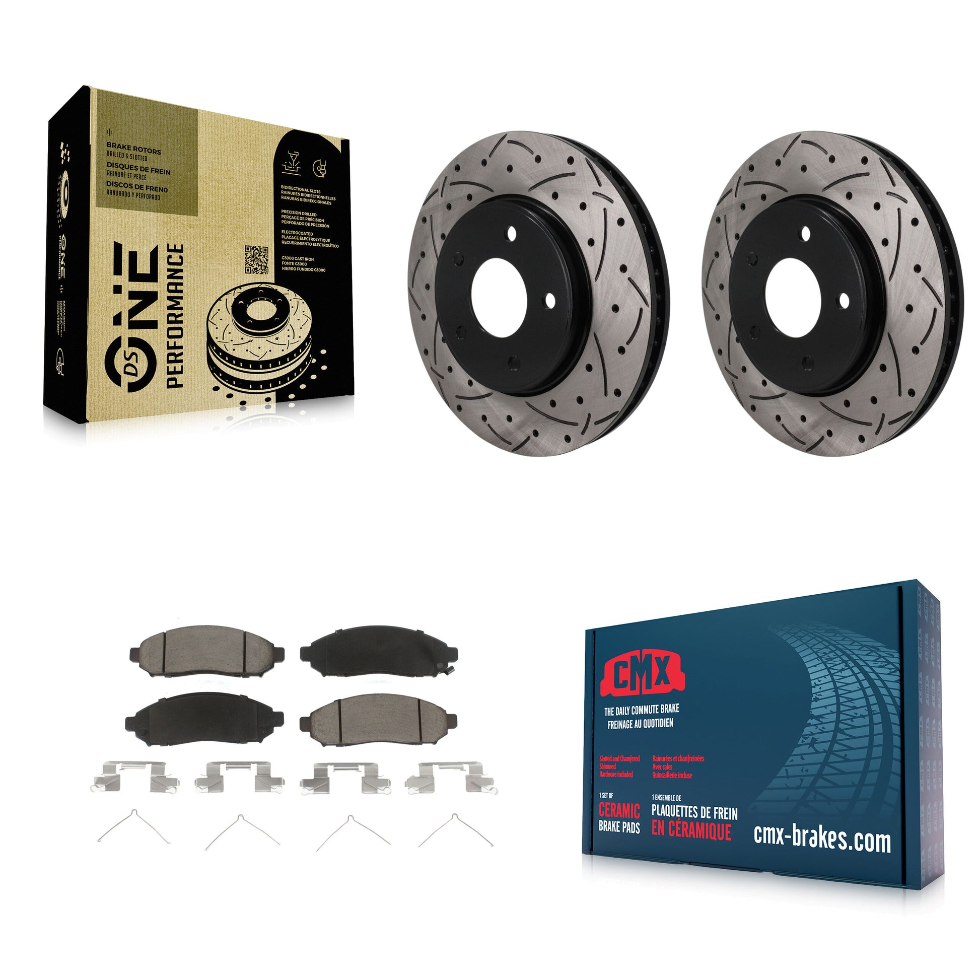 Disc Rotors and Ceramic Brake Pads Kit-KDC-101792