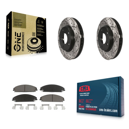 Coated Disc Rotors and Ceramic Brake Pads Kit-KDC-101794