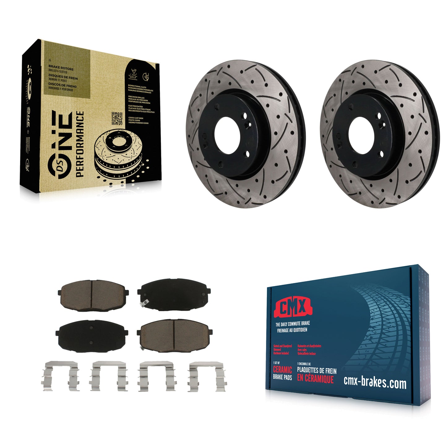 Disc Rotors and Ceramic Brake Pads Kit-KDC-101795 Kit.bestparts.ca