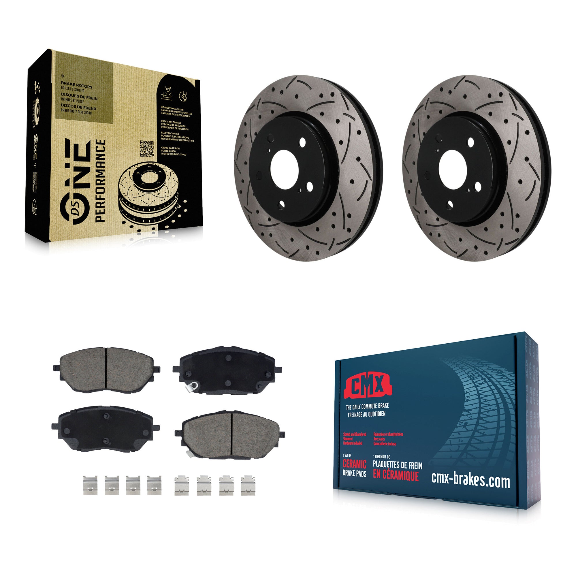 Disc Rotors and Ceramic Brake Pads Kit-KDC-101796
