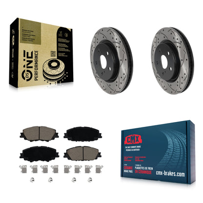 Coated Disc Rotors and Ceramic Brake Pads Kit-KDC-101797