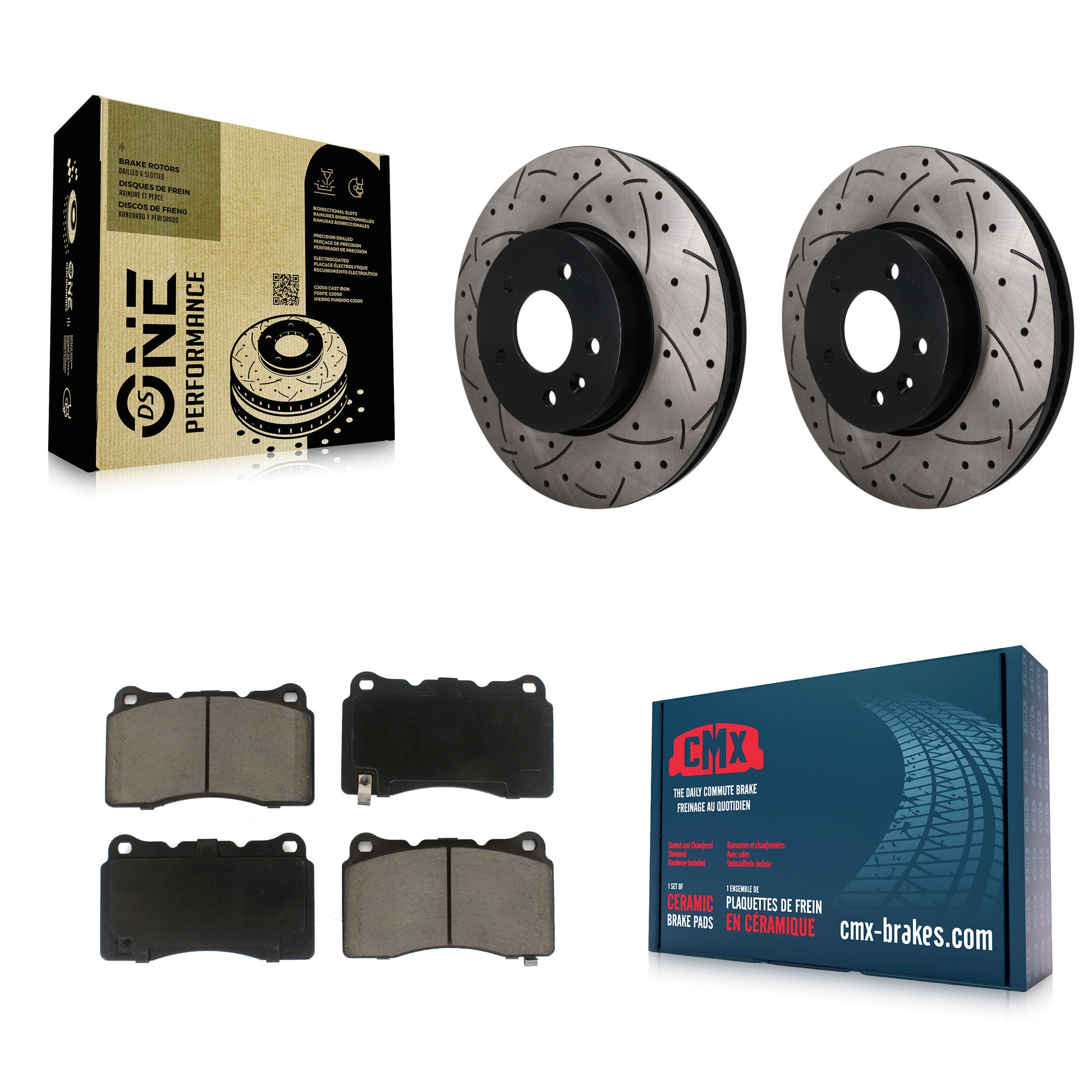 Disc Rotors and Ceramic Brake Pads Kit-KDC-101798