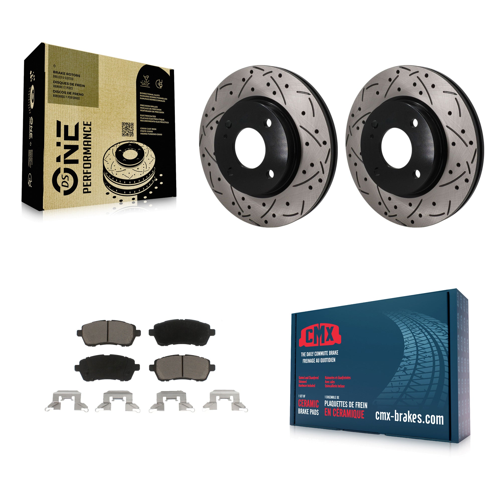 Disc Rotors and Ceramic Brake Pads Kit-KDC-101800