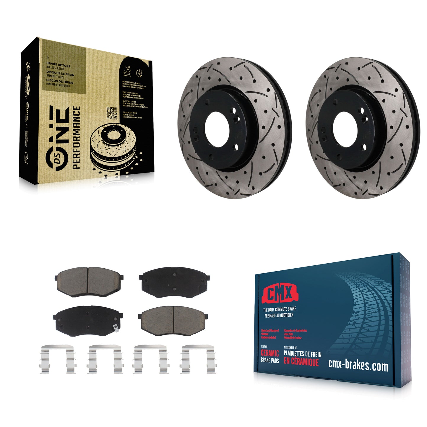Disc Rotors and Ceramic Brake Pads Kit-KDC-101801 Kit.bestparts.ca