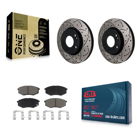 Disc Rotors and Ceramic Brake Pads Kit-KDC-101801