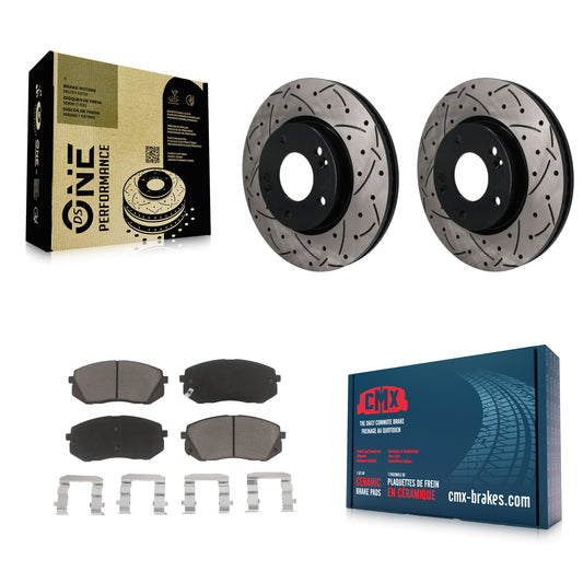 Disc Rotors and Ceramic Brake Pads Kit-KDC-101803