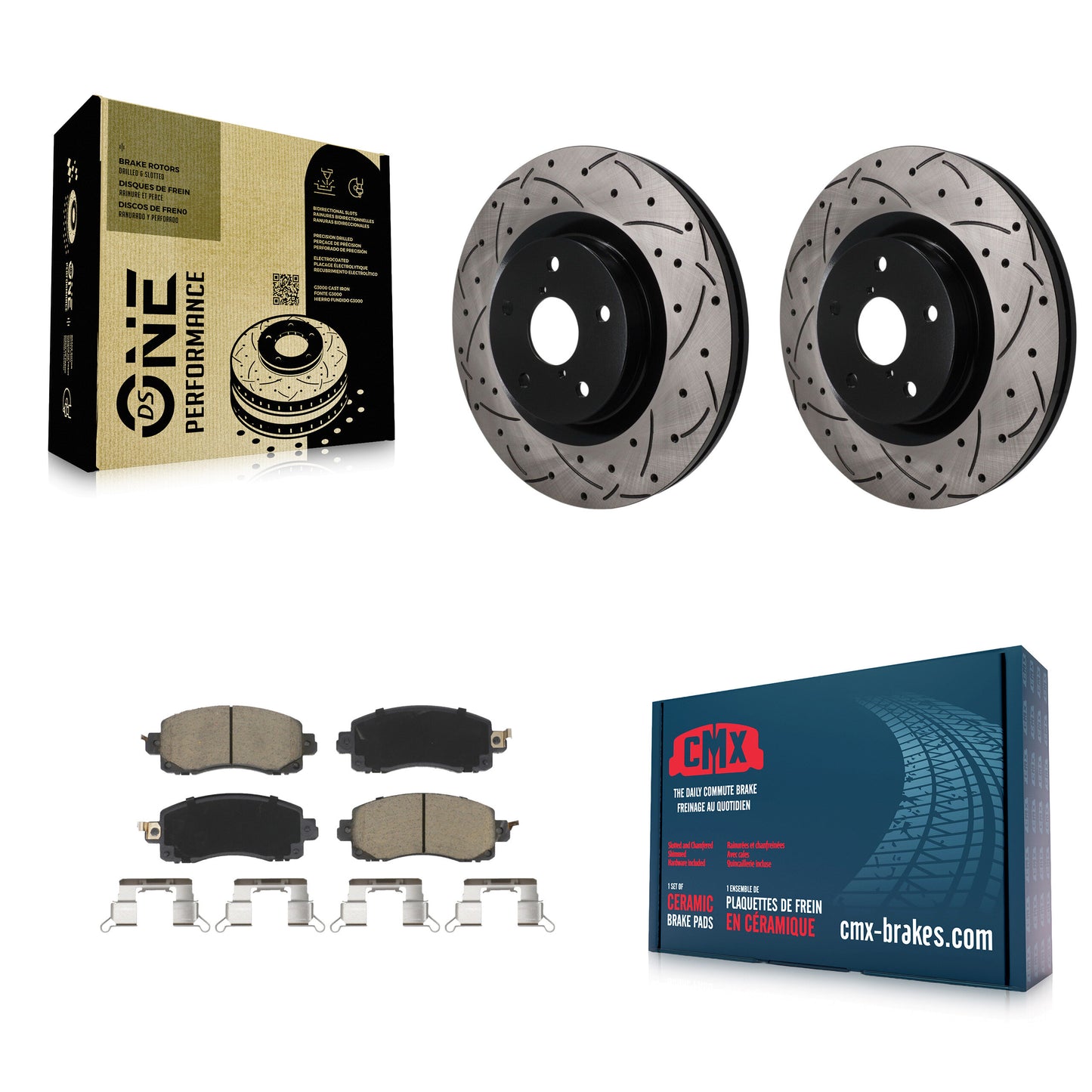 Disc Rotors and Ceramic Brake Pads Kit-KDC-101807 Kit.bestparts.ca