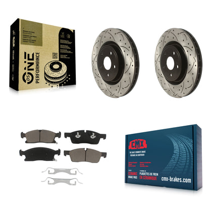 Coated Disc Rotors and Ceramic Brake Pads Kit-KDC-101809