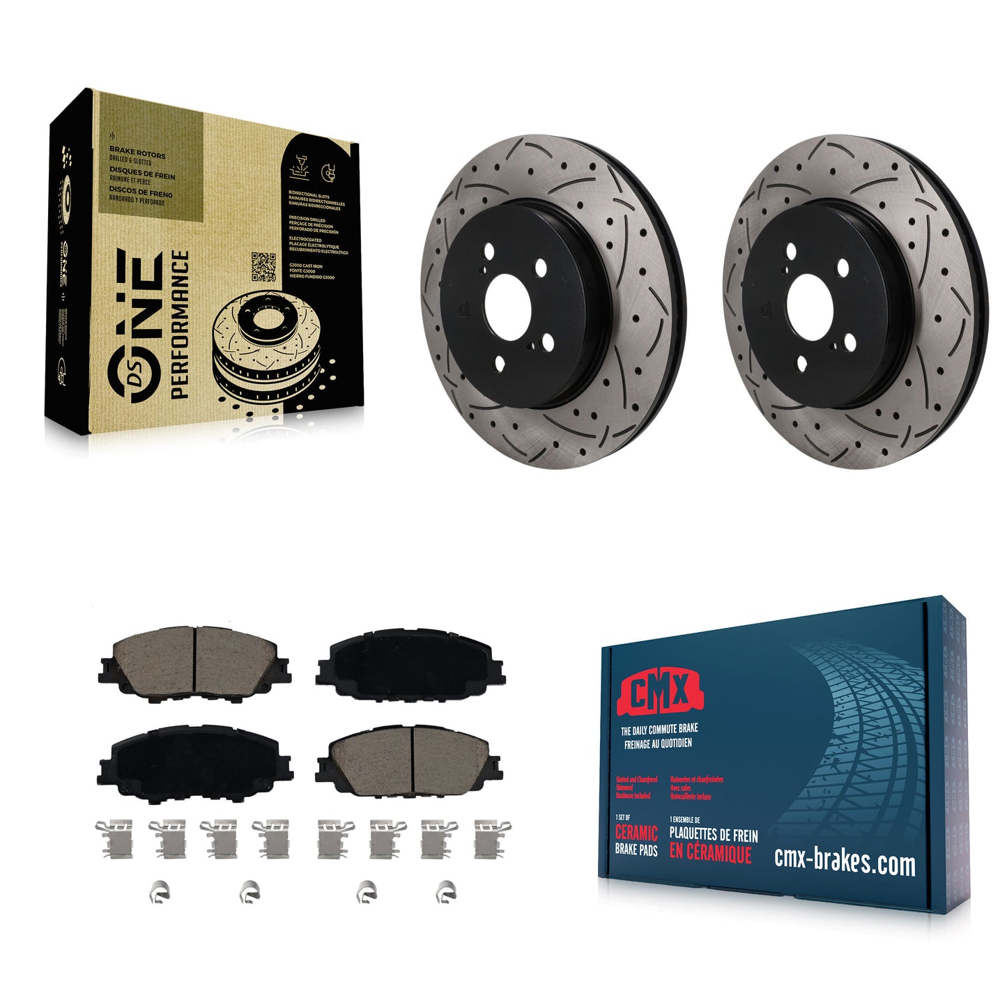 Disc Rotors and Ceramic Brake Pads Kit-KDC-101813 Kit.bestparts.ca