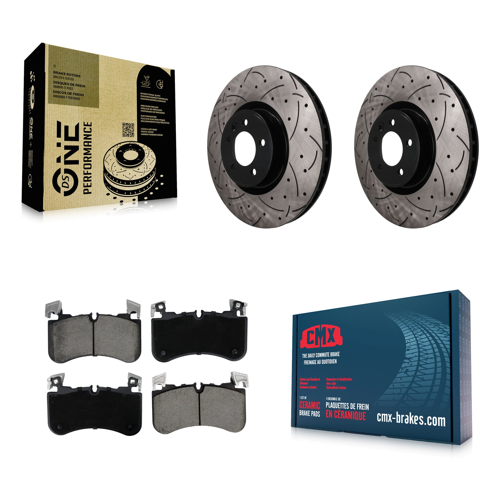 Disc Rotors and Ceramic Brake Pads Kit-KDC-101816