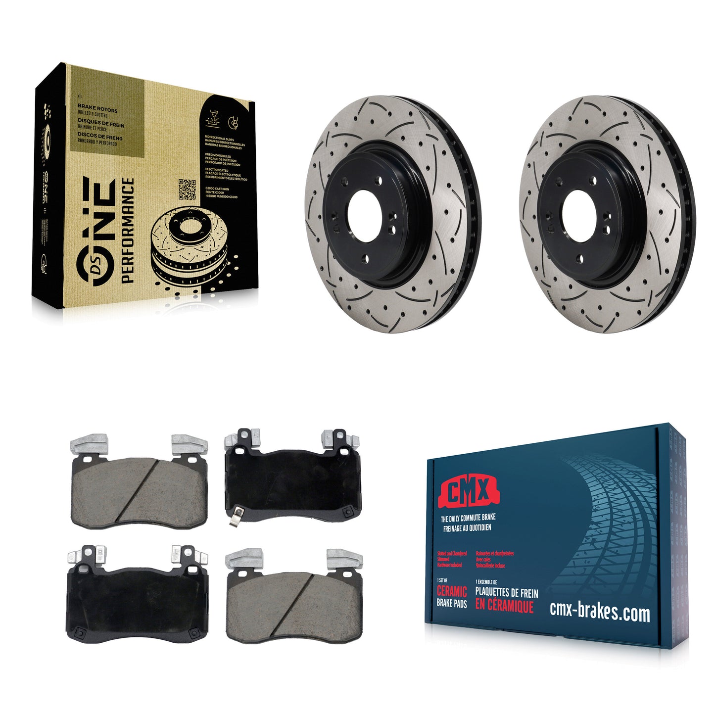 Disc Rotors and Ceramic Brake Pads Kit-KDC-101817 Kit.bestparts.ca