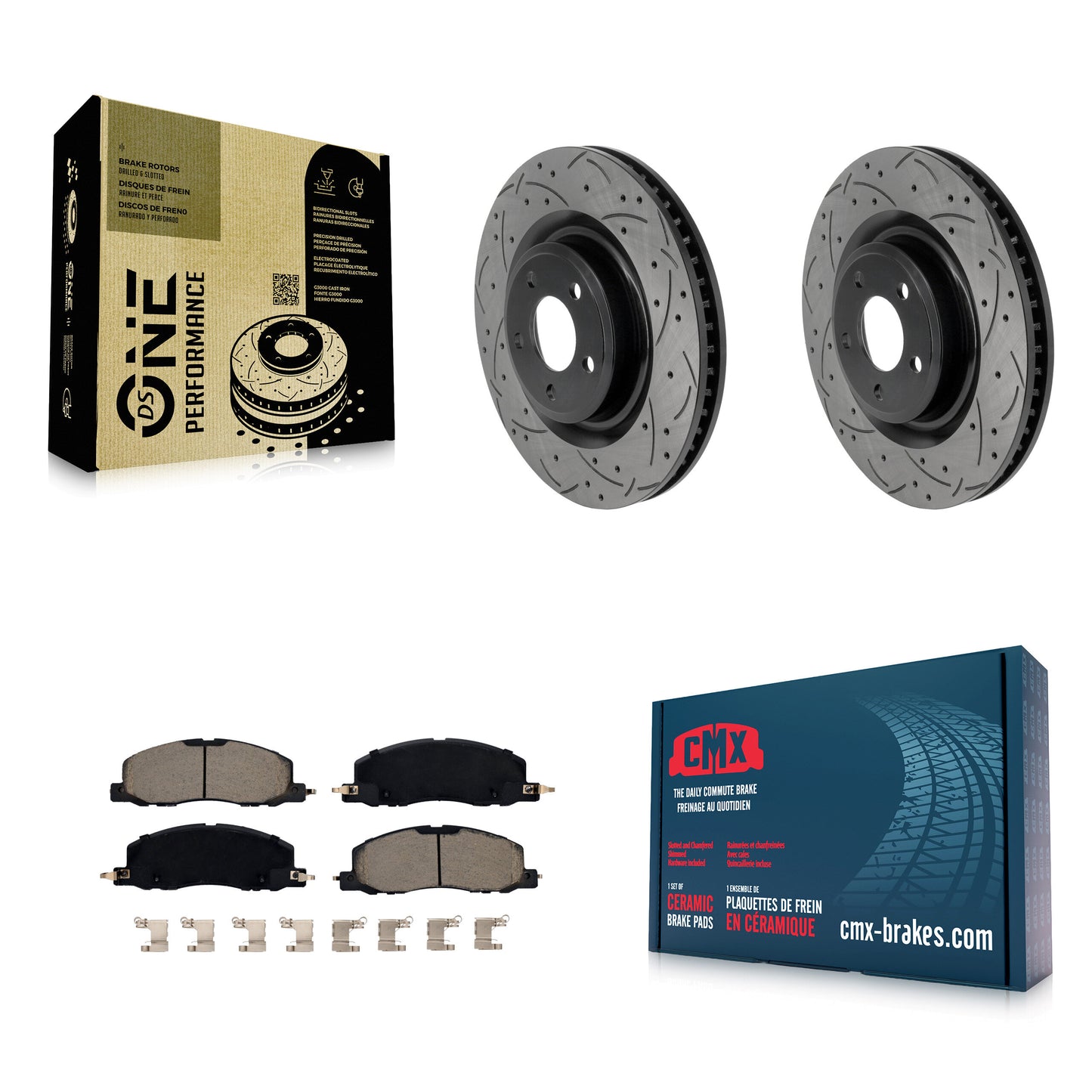 Disc Rotors and Ceramic Brake Pads Kit-KDC-101821 Kit.bestparts.ca