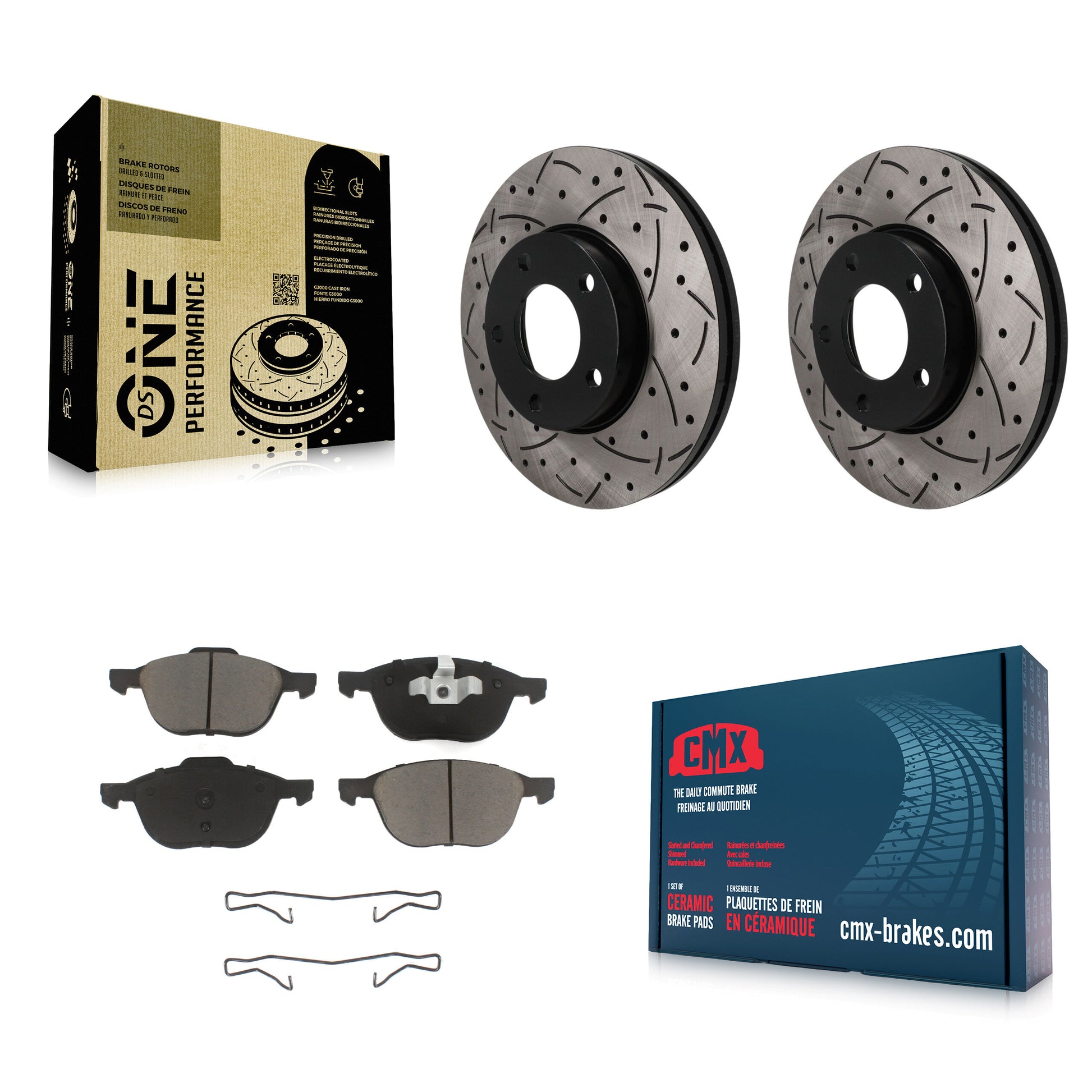 Disc Rotors and Ceramic Brake Pads Kit-KDC-101823