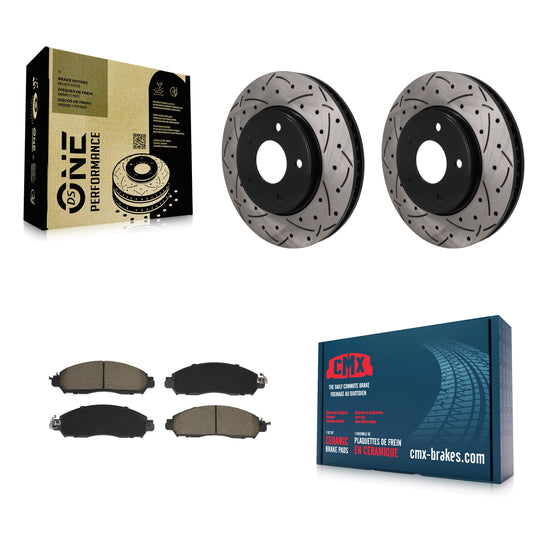 Disc Rotors and Ceramic Brake Pads Kit-KDC-101824