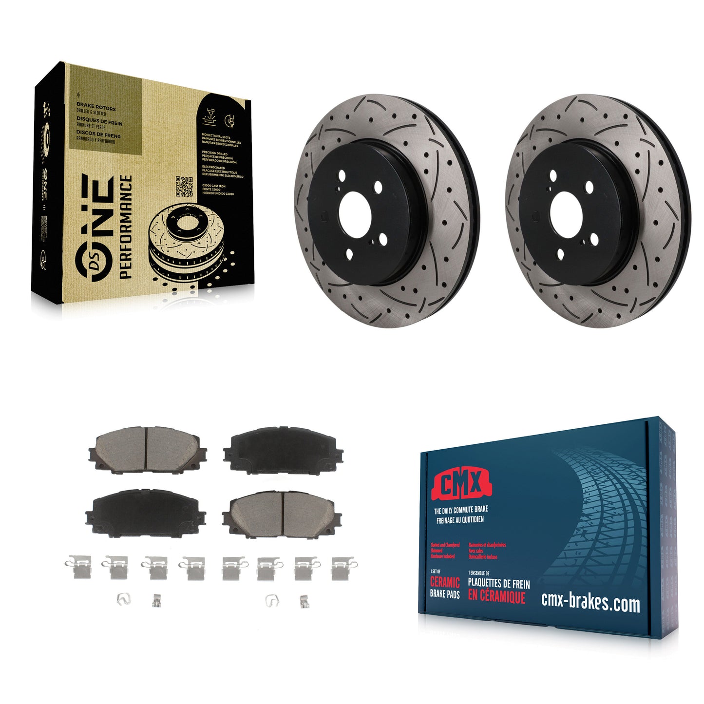 Disc Rotors and Ceramic Brake Pads Kit-KDC-101828 Kit.bestparts.ca