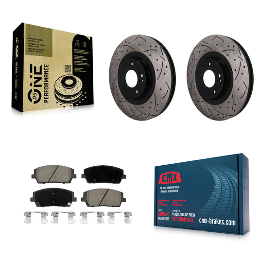 Disc Rotors and Ceramic Brake Pads Kit-KDC-101834