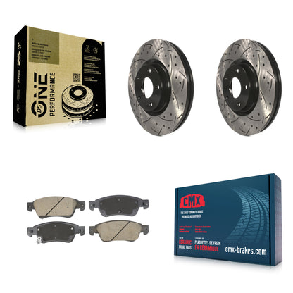 Coated Disc Rotors and Ceramic Brake Pads Kit-KDC-101835