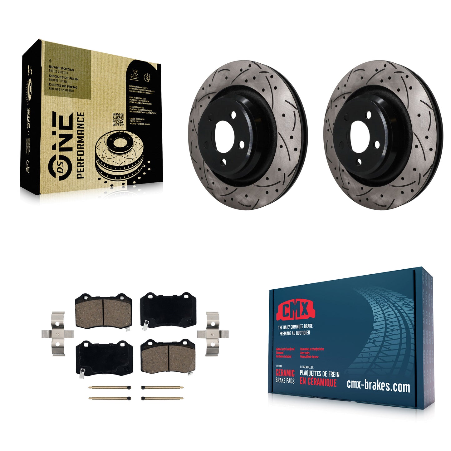 Disc Rotors and Ceramic Brake Pads Kit-KDC-101837 Kit.bestparts.ca
