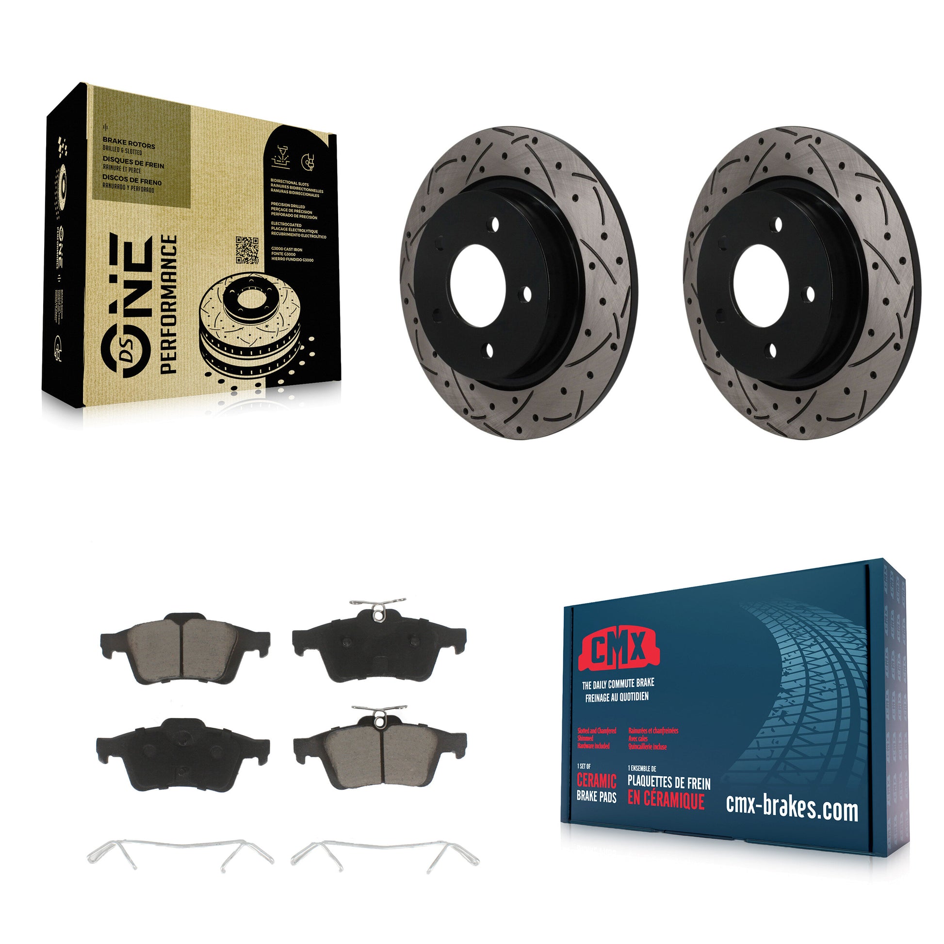 Disc Rotors and Ceramic Brake Pads Kit-KDC-101840