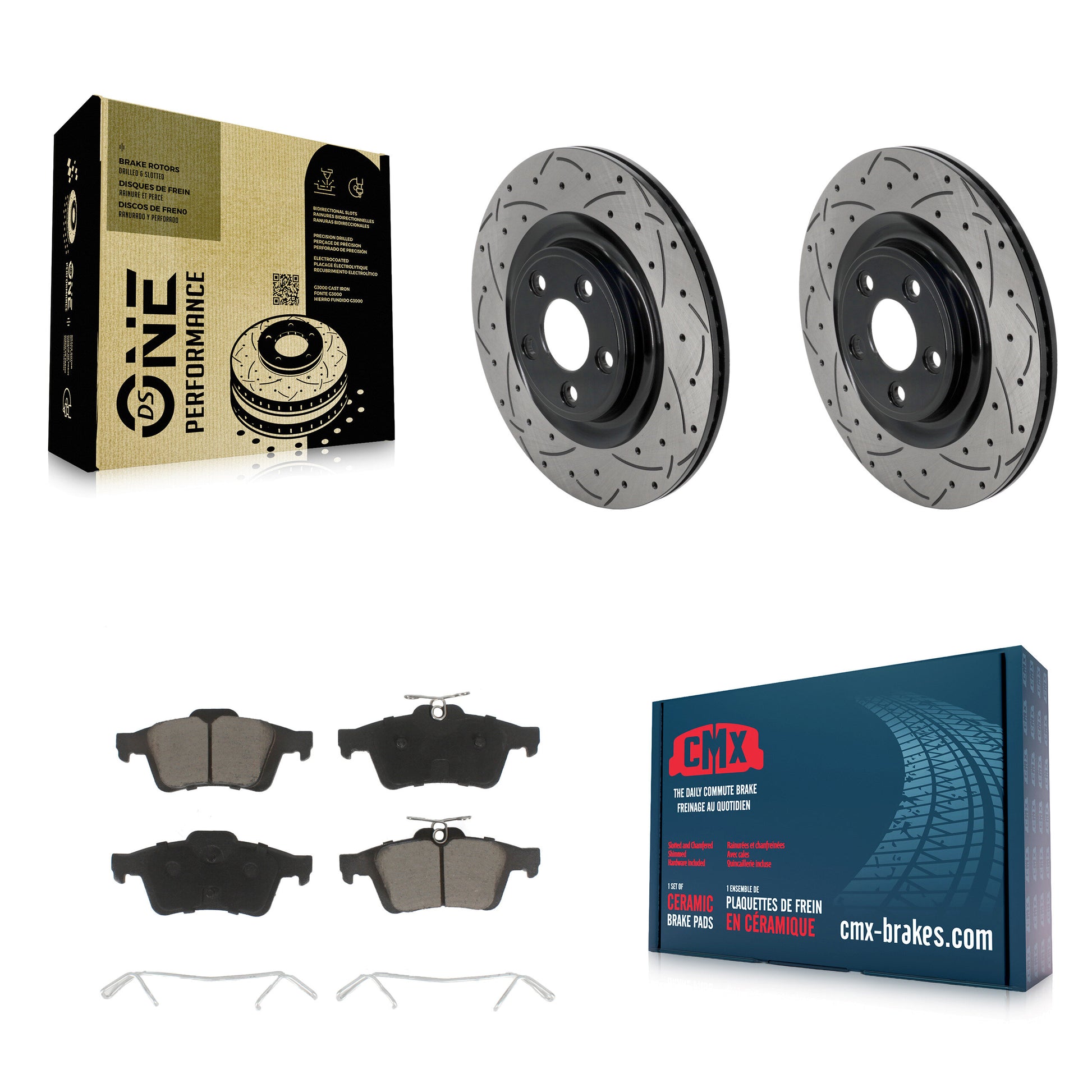 Disc Rotors and Ceramic Brake Pads Kit-KDC-101842