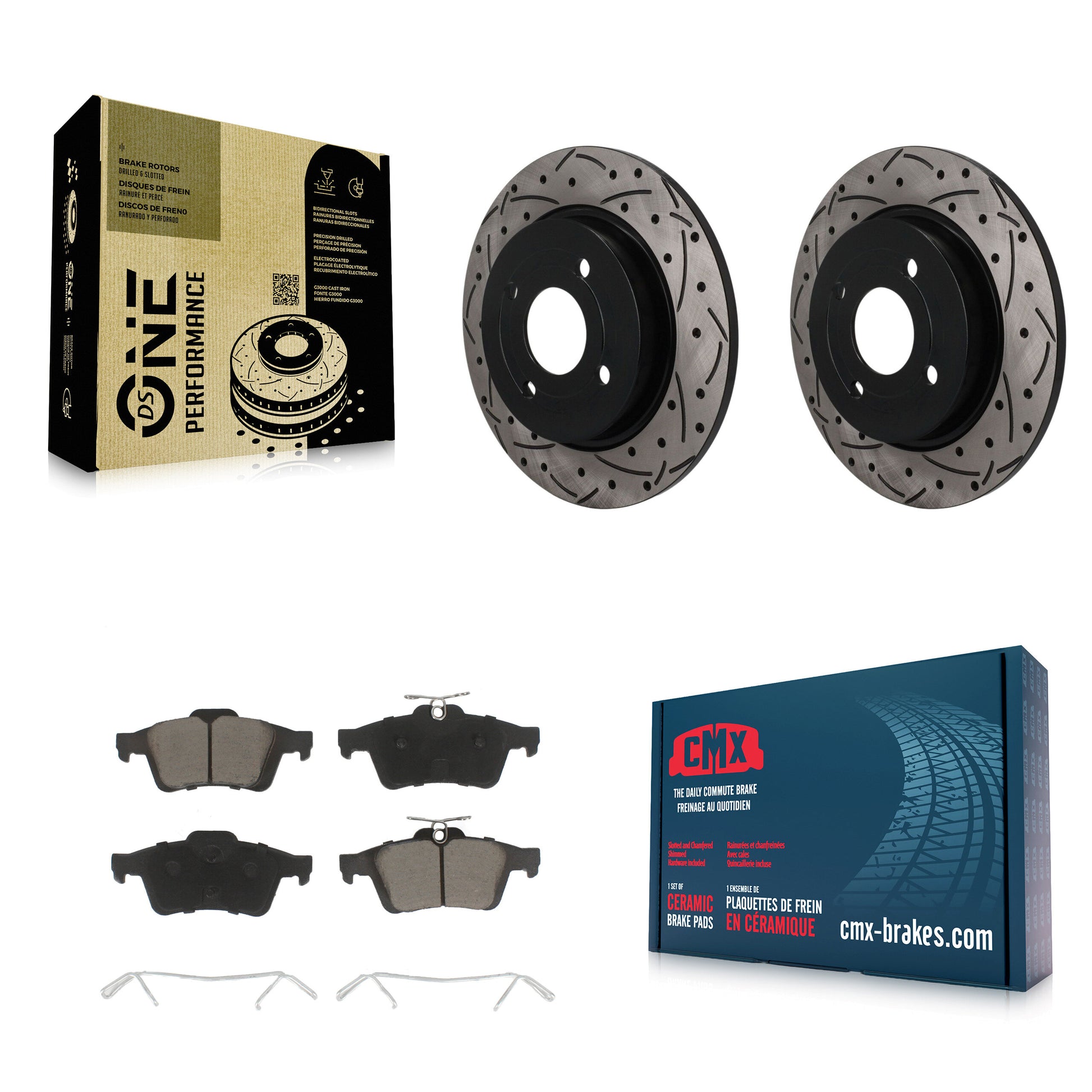 Disc Rotors and Ceramic Brake Pads Kit-KDC-101843