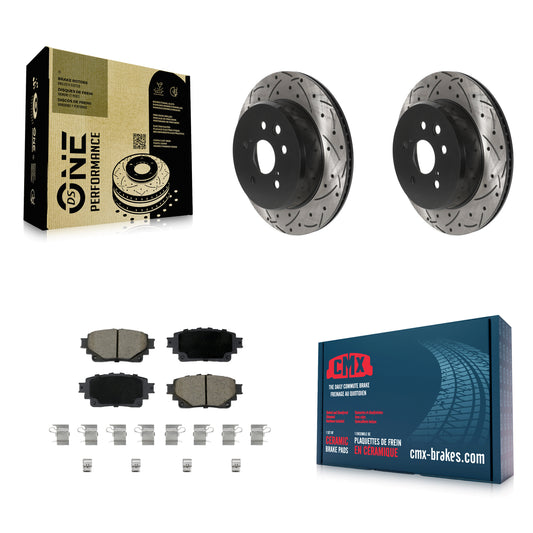Coated Disc Rotors and Ceramic Brake Pads Kit-KDC-101850