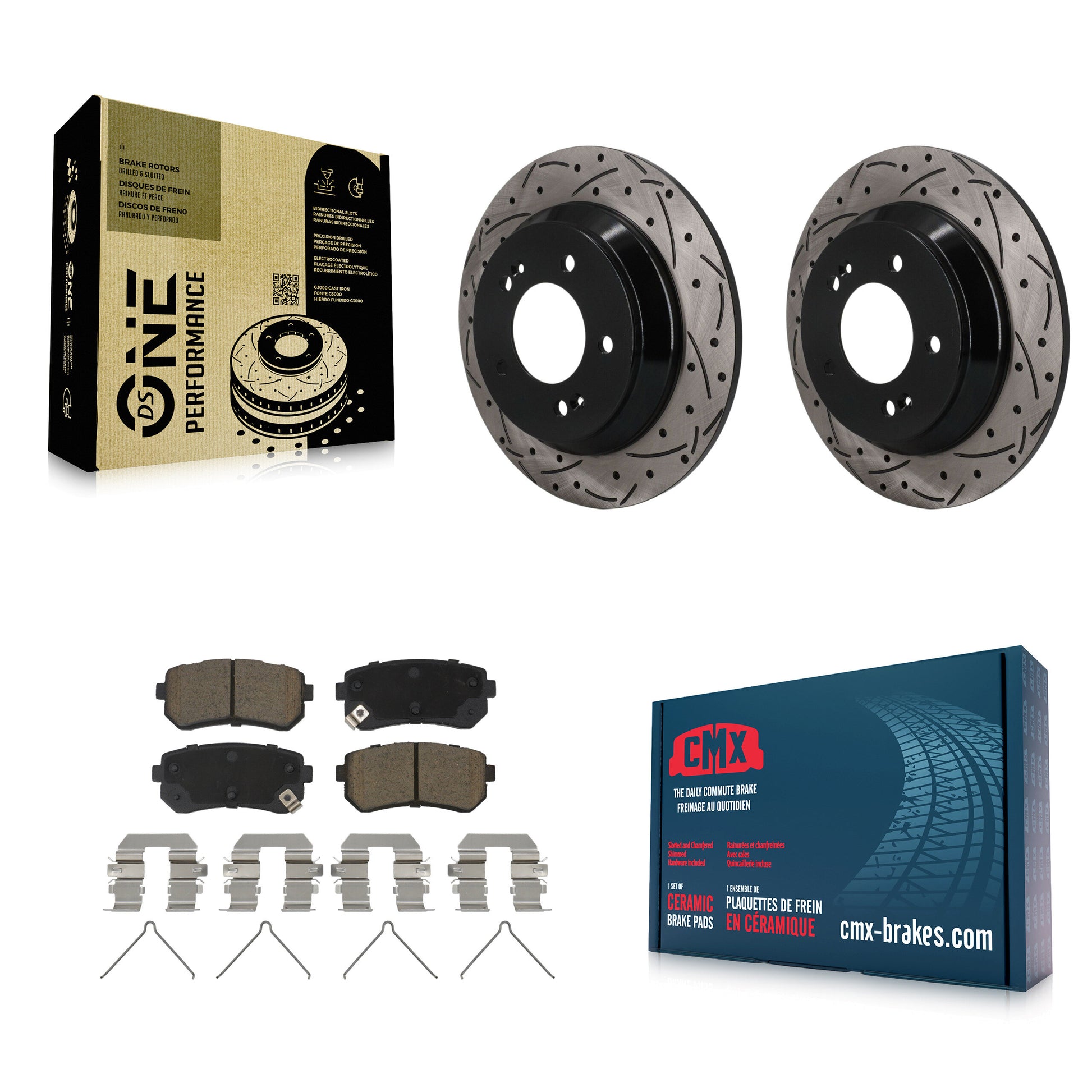 Disc Rotors and Ceramic Brake Pads Kit-KDC-101852