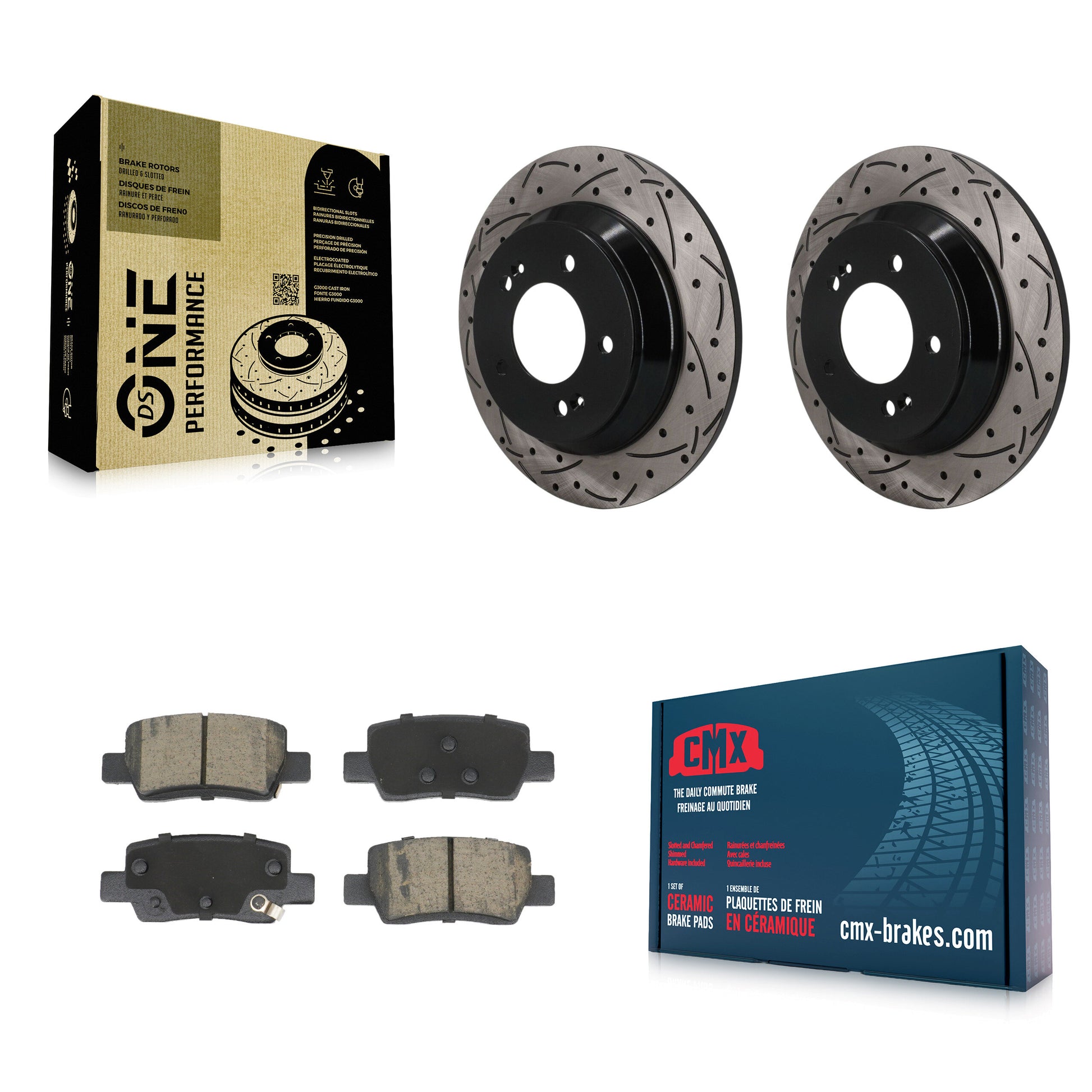 Disc Rotors and Ceramic Brake Pads Kit-KDC-101854