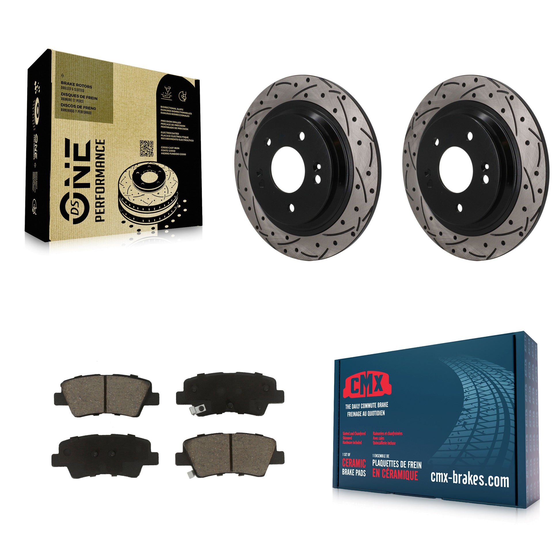 Disc Rotors and Ceramic Brake Pads Kit-KDC-101855