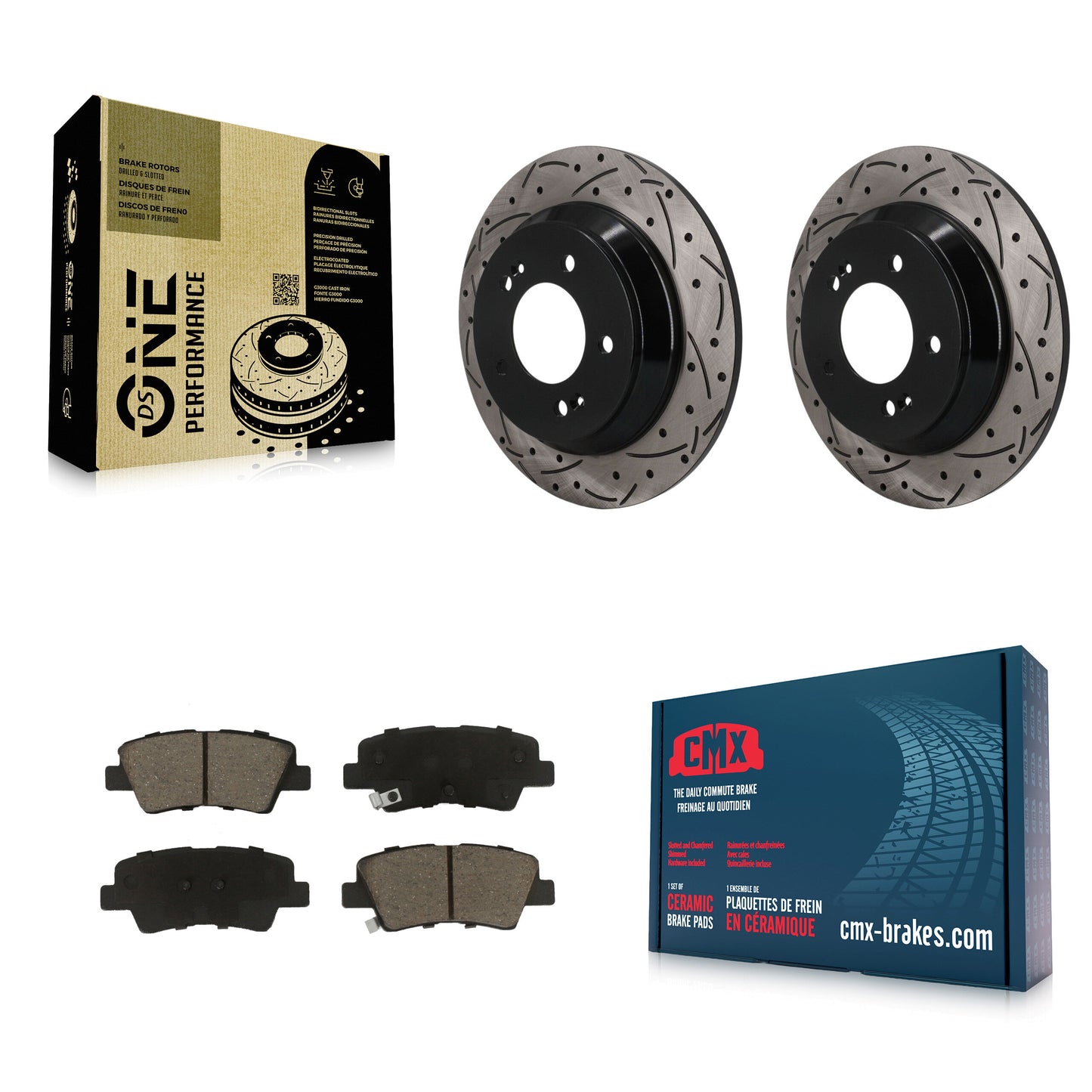 Disc Rotors and Ceramic Brake Pads Kit-KDC-101856 Kit.bestparts.ca