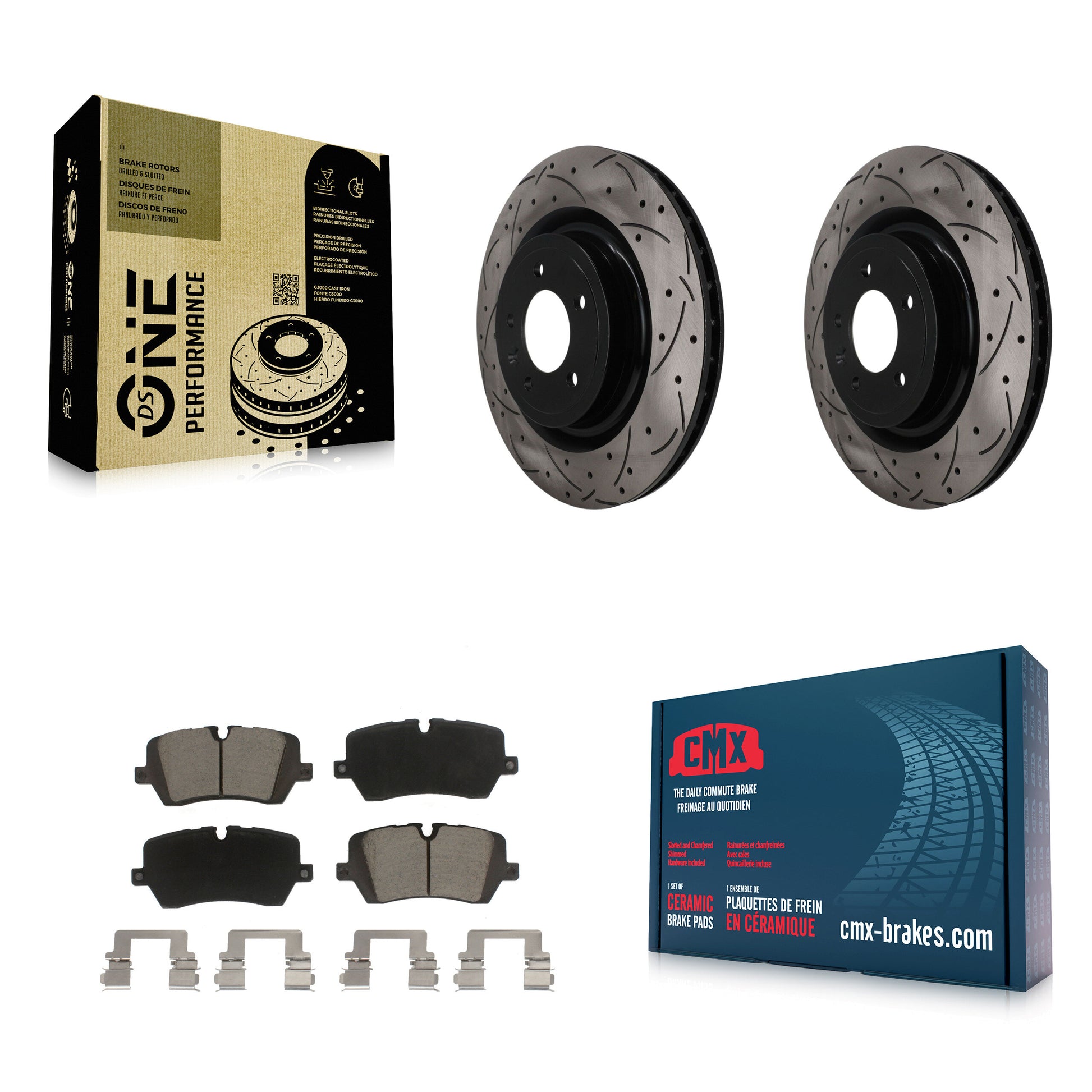 Disc Rotors and Ceramic Brake Pads Kit-KDC-101858