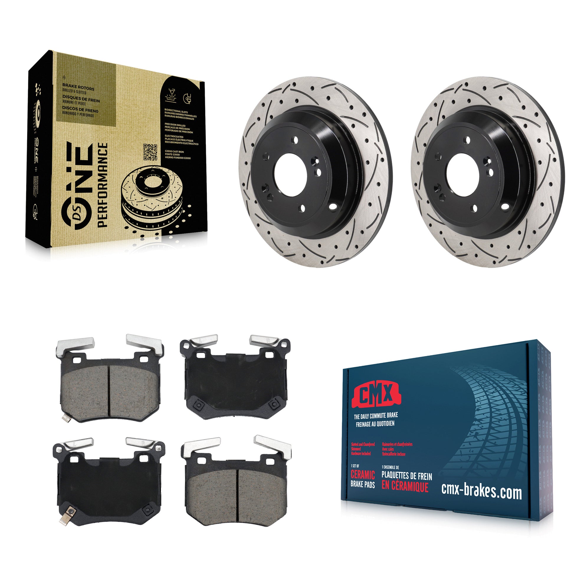 Disc Rotors and Ceramic Brake Pads Kit-KDC-101861