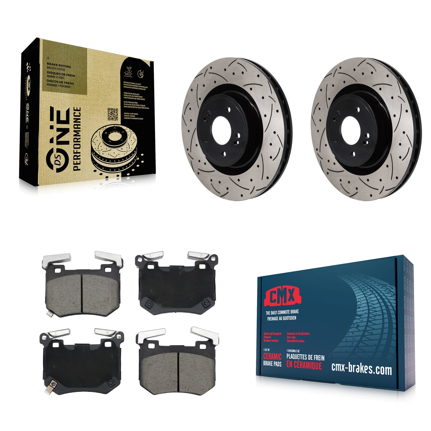 Disc Rotors and Ceramic Brake Pads Kit-KDC-101862 Kit.bestparts.ca