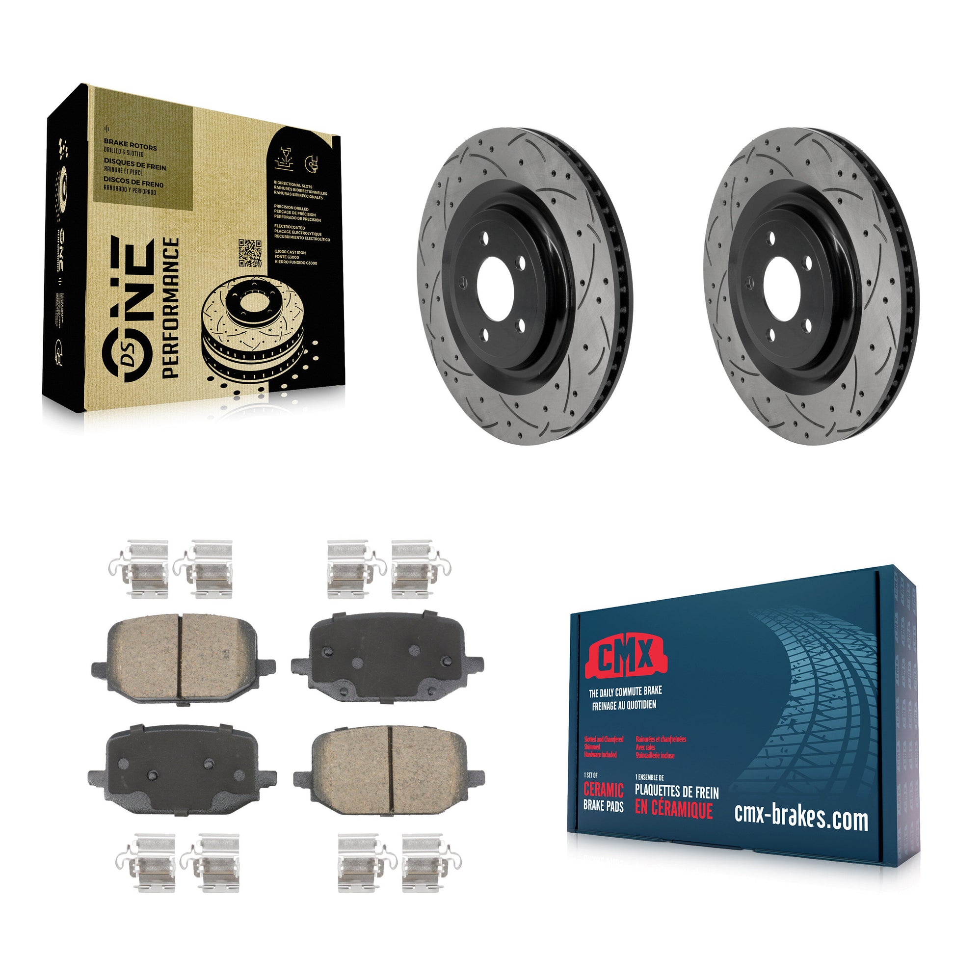 Disc Rotors and Ceramic Brake Pads Kit-KDC-101864