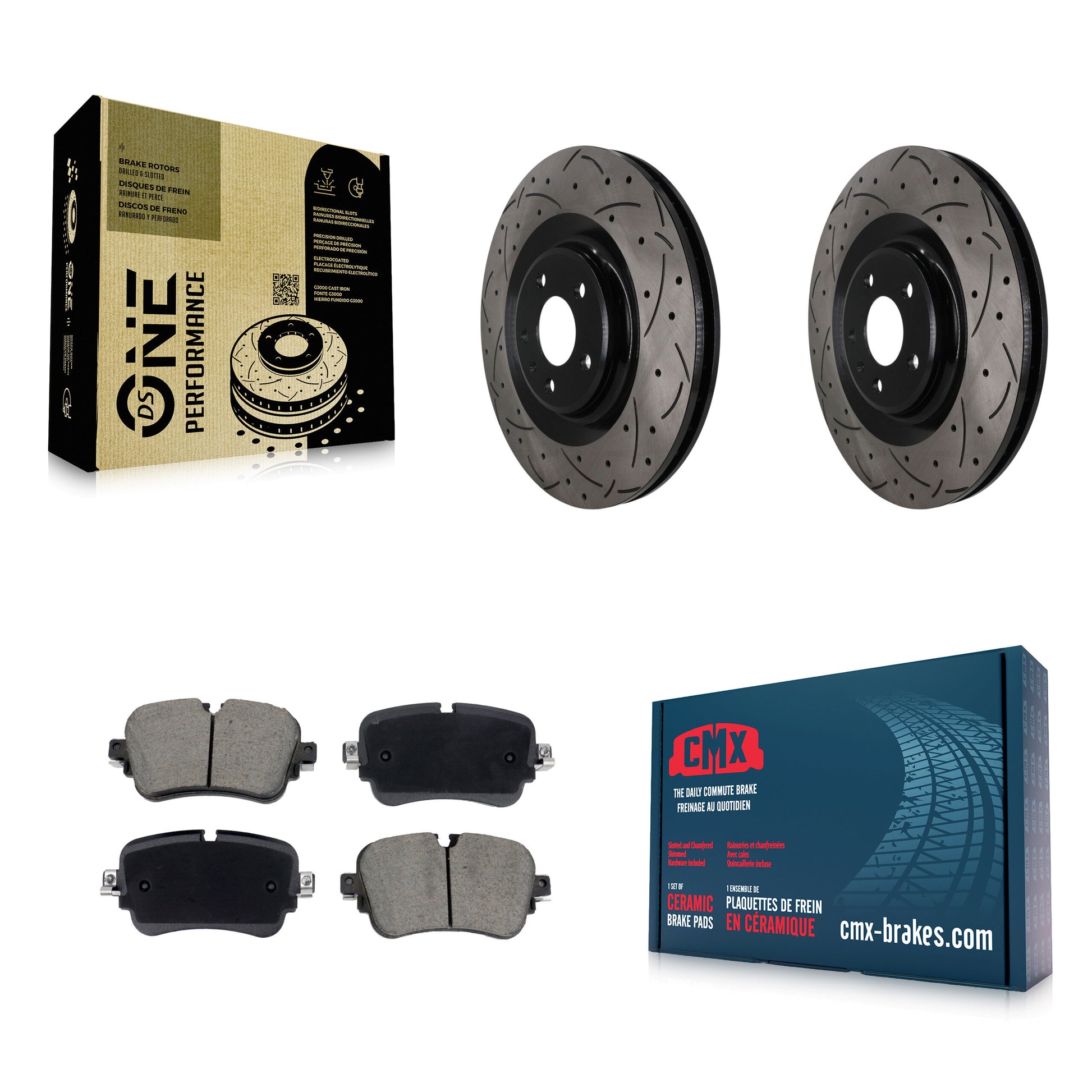 Disc Rotors and Ceramic Brake Pads Kit-KDC-101867
