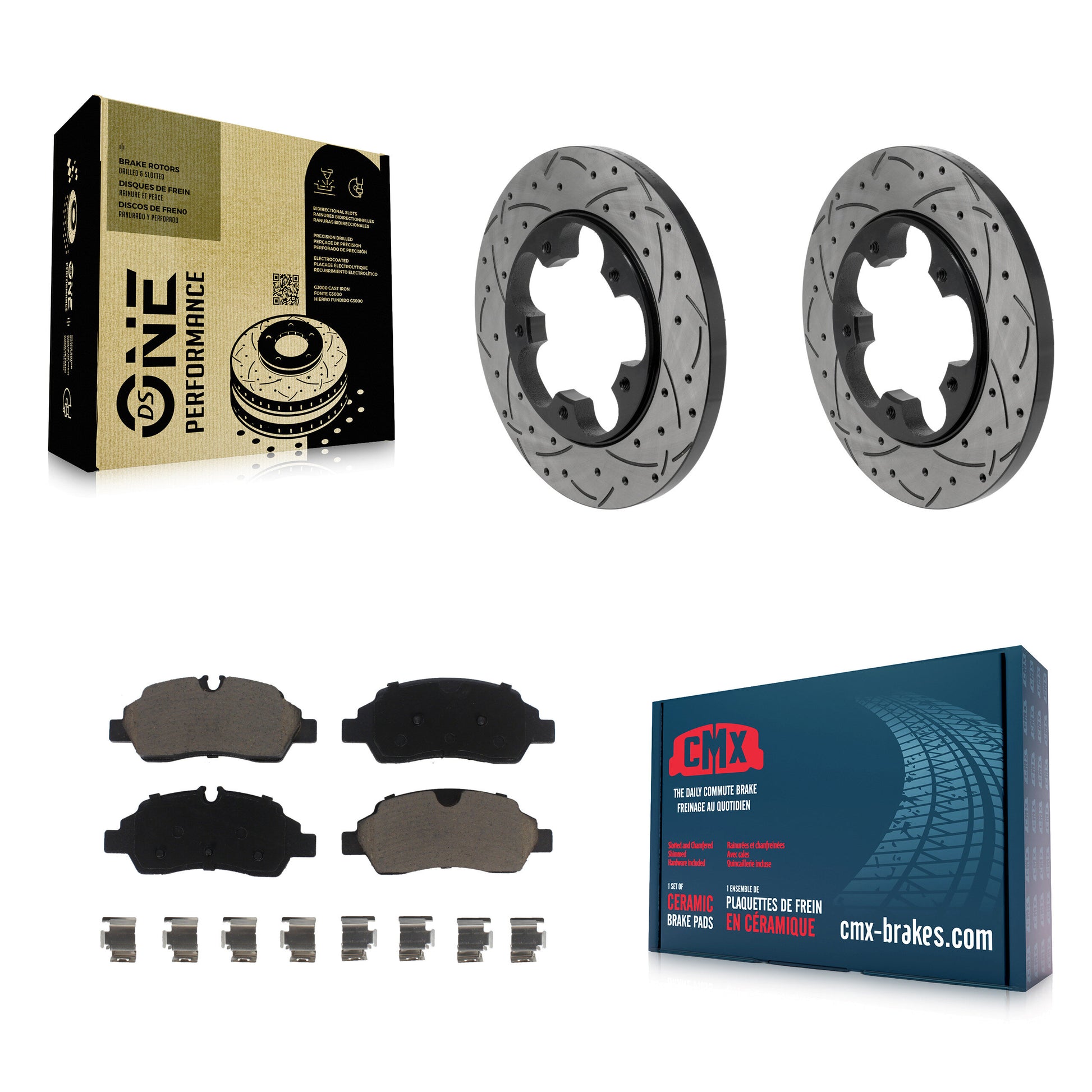 Disc Rotors and Ceramic Brake Pads Kit-KDC-101872