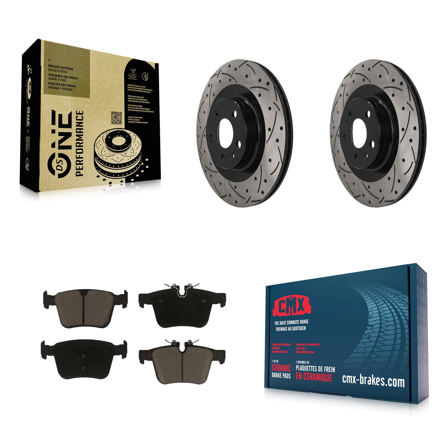 Disc Rotors and Ceramic Brake Pads Kit-KDC-101873 Kit.bestparts.ca