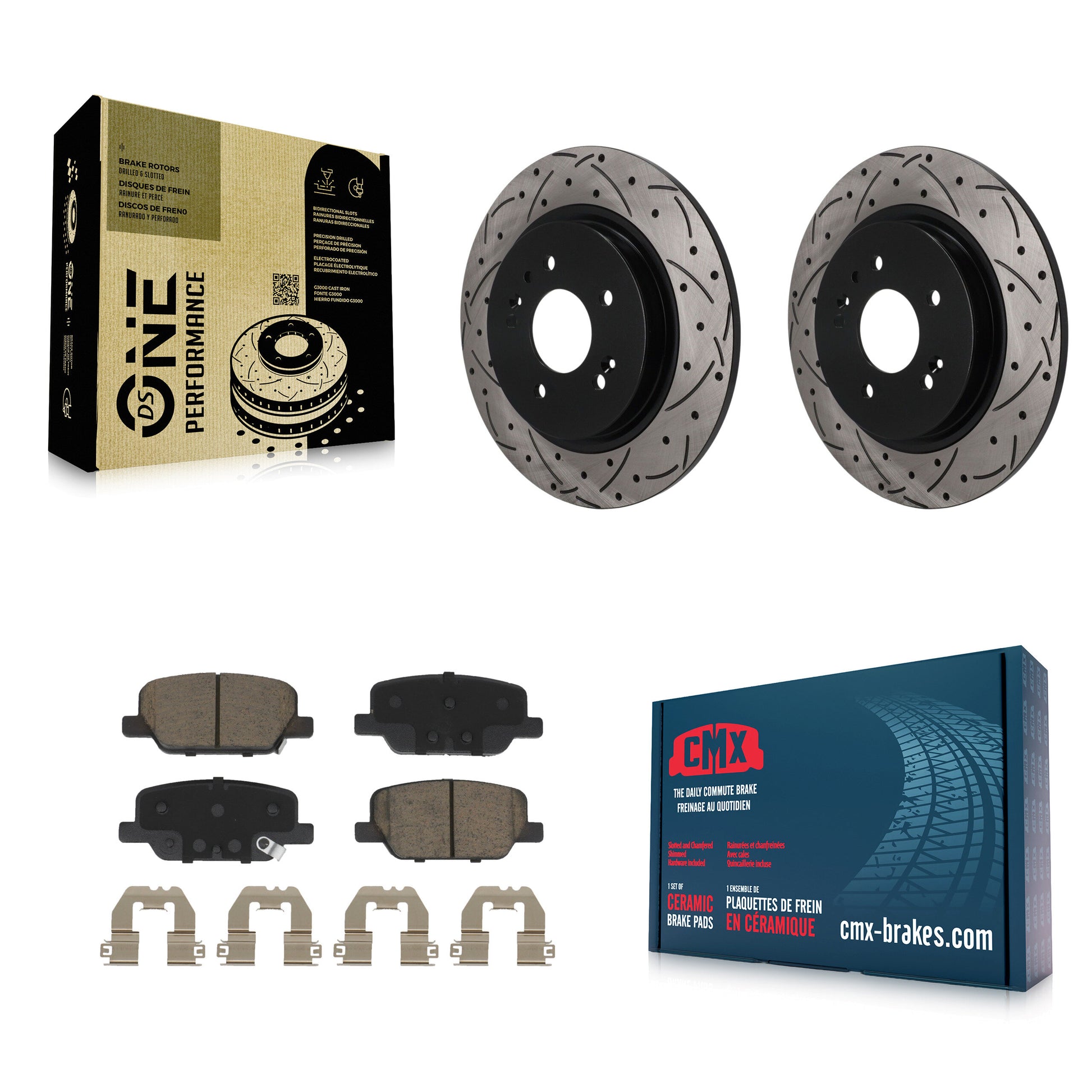 Disc Rotors and Ceramic Brake Pads Kit-KDC-101879