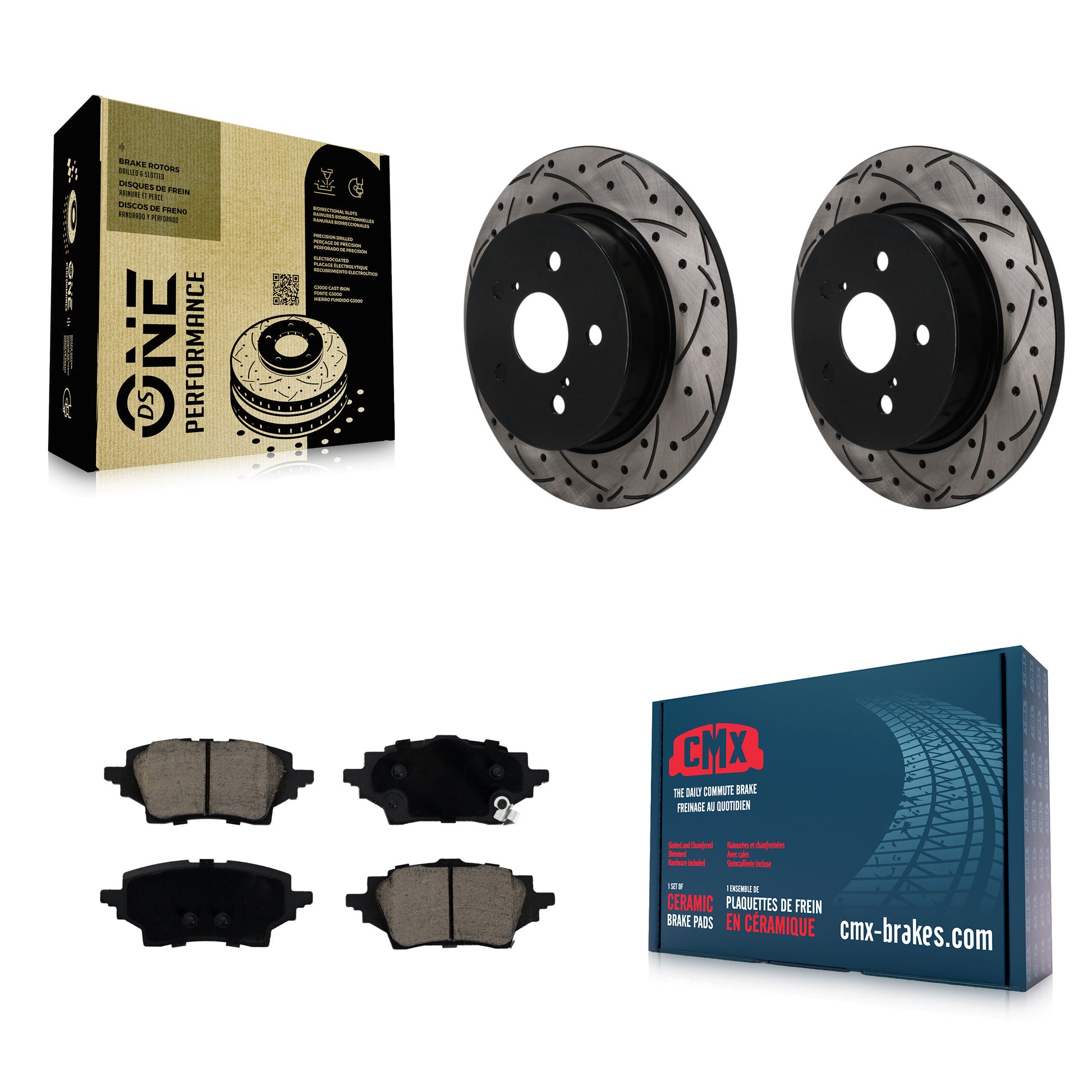 Disc Rotors and Ceramic Brake Pads Kit-KDC-101883