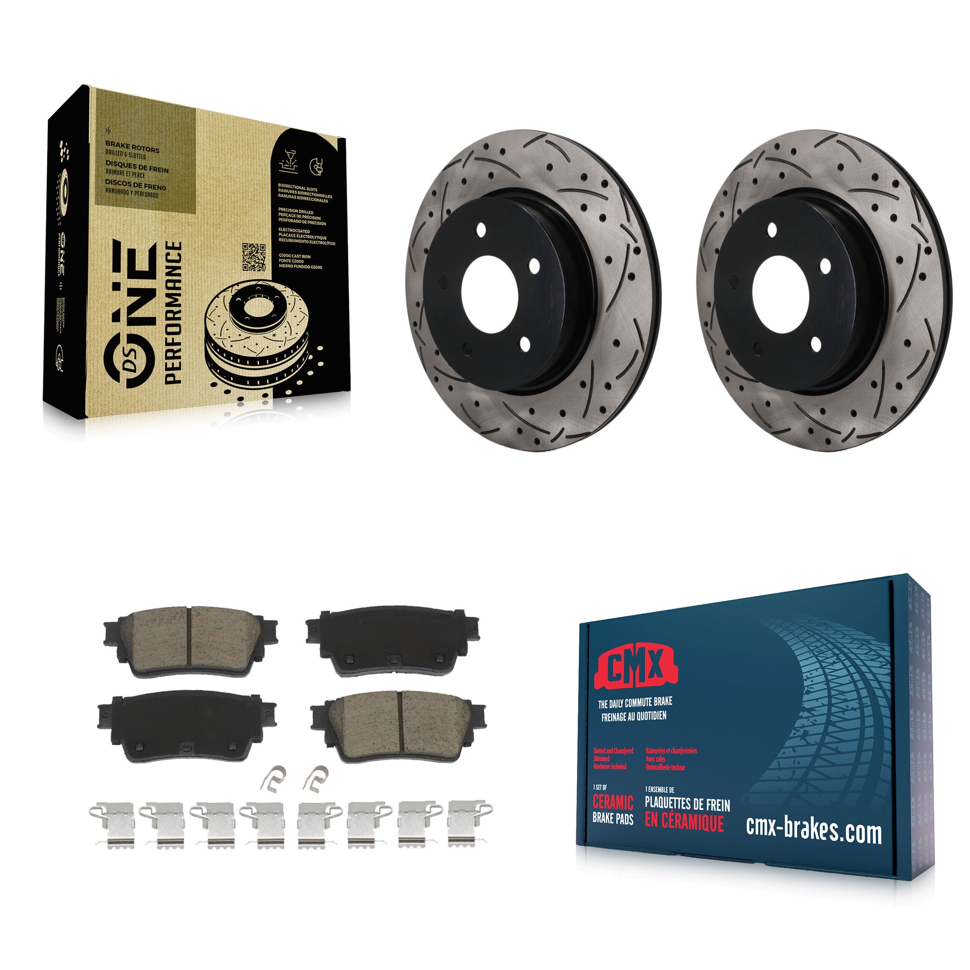 Disc Rotors and Ceramic Brake Pads Kit-KDC-101885